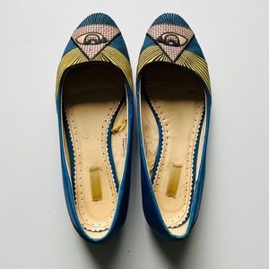 Urban Outfitters Egyptian Eye Flats